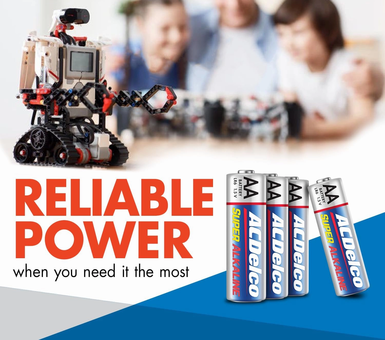 ACDelco 48-Count Double AA Batteries, Maximum Power Super Alkaline Battery, 10-Year Shelf Life, Reclosable Packaging