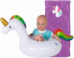 Adora Splash Time Babies Collection, 8.5” Baby Doll with Sweet Baby Smell, Premium QuickDri Vinyl and Machine Washable, Includes Clothes and Accessories, Birthday Gift For Ages 3  - Magical Unicorn