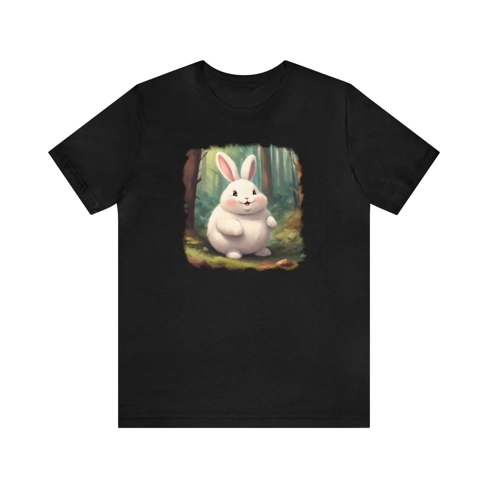 Adorable Fluffy Bunny Unisex Short Sleeve Tee