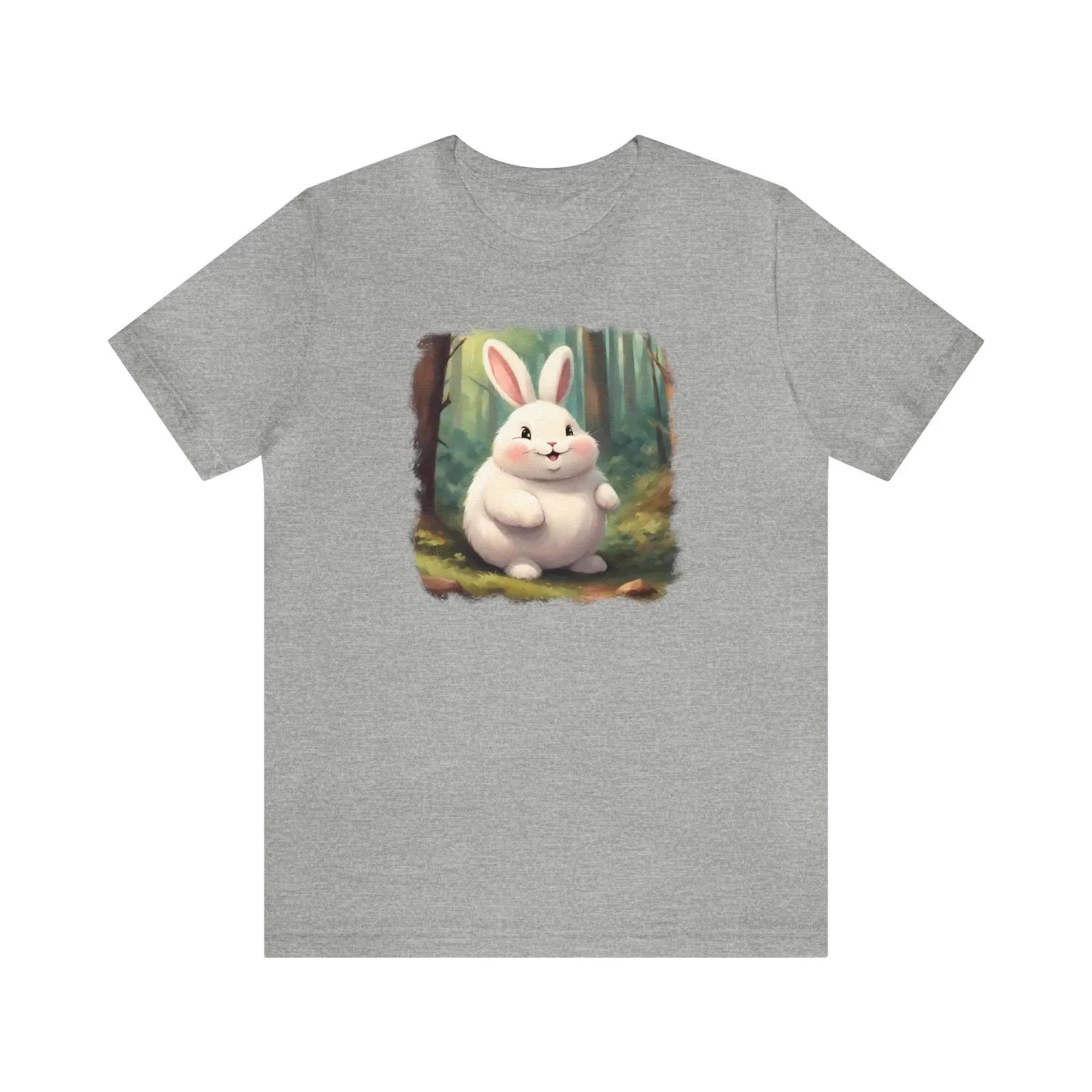 Adorable Fluffy Bunny Unisex Short Sleeve Tee