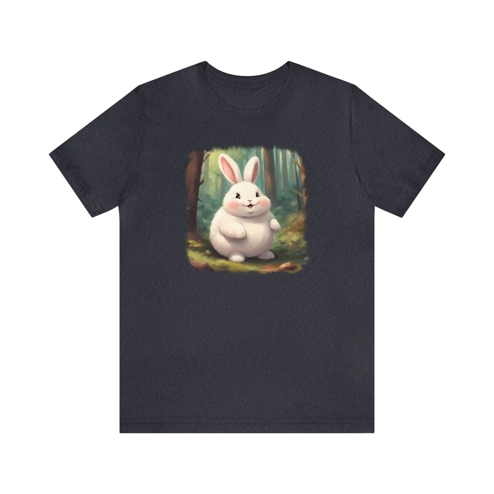 Adorable Fluffy Bunny Unisex Short Sleeve Tee