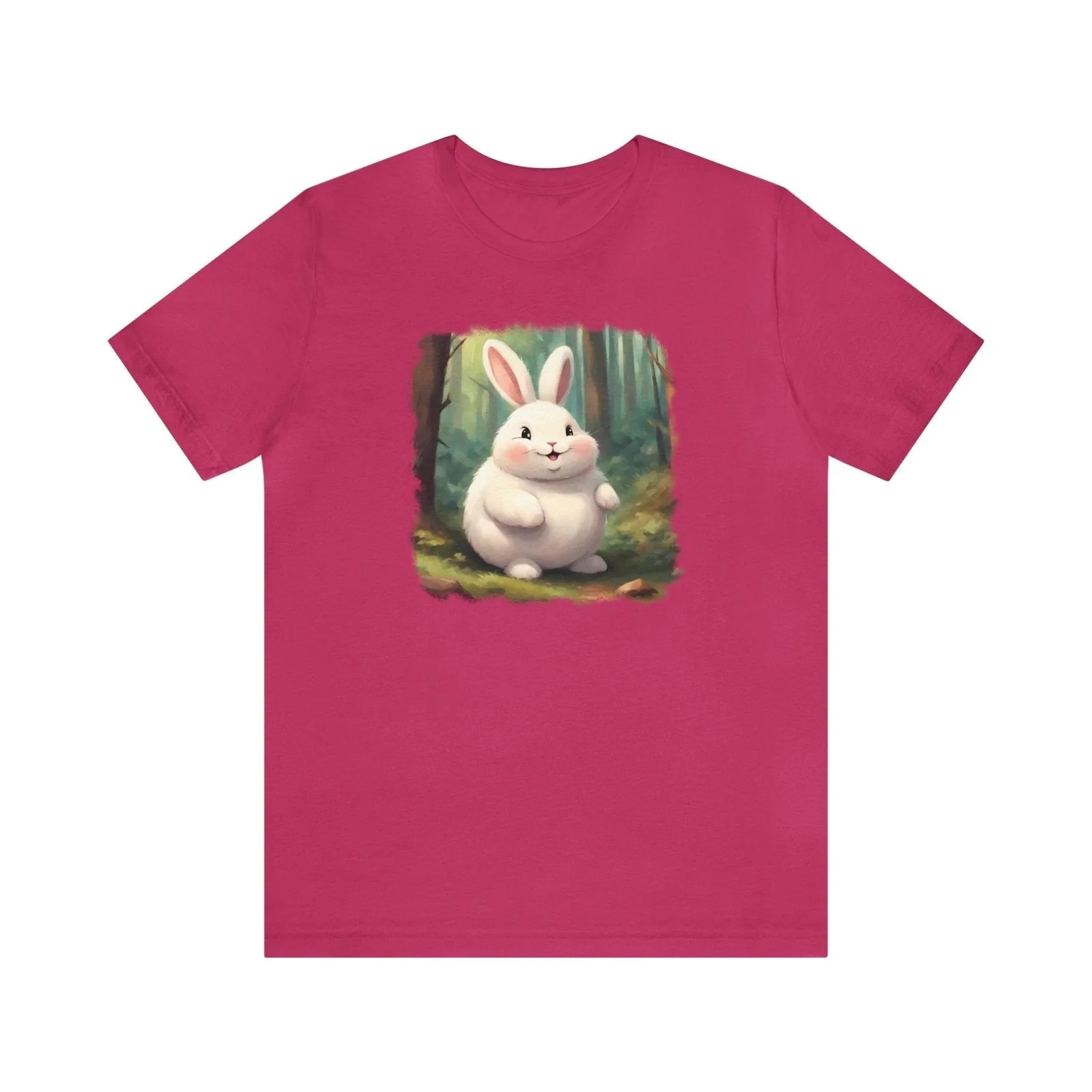 Adorable Fluffy Bunny Unisex Short Sleeve Tee