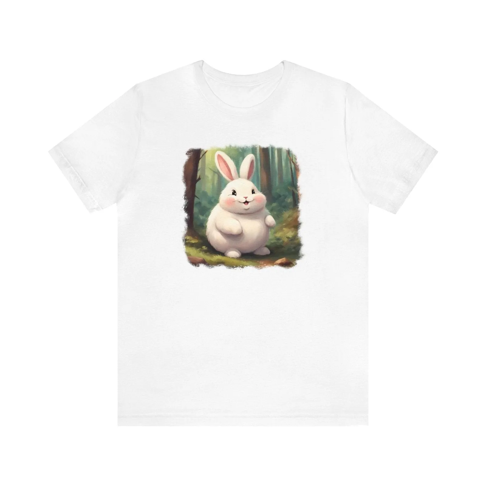 Adorable Fluffy Bunny Unisex Short Sleeve Tee