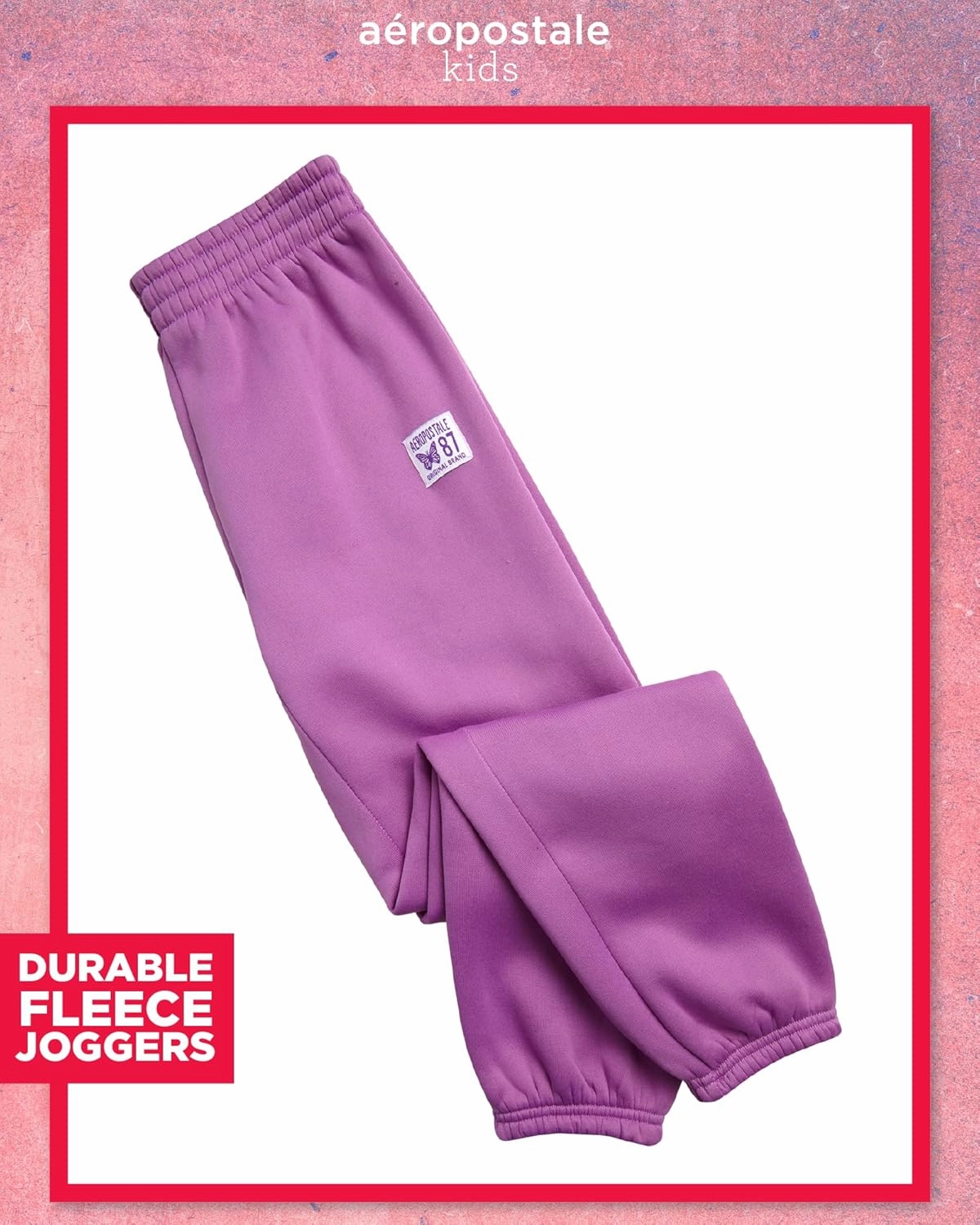 AEROPOSTALE Girls' Sweatsuit Set - 2 Piece Fleece Zip Up Hoodie and Jogger Sweatpants - Cozy Activewear Set for Girls (4-16)