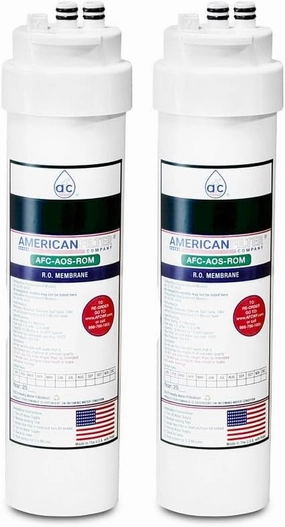 AFC™ # AFC-AS-ROM, Compatible with Aquasana Claryum® AQ-RO3-RM/AO-US-RO-4000 R.O. Membrane -Made in U.S.A. - 2 Filters