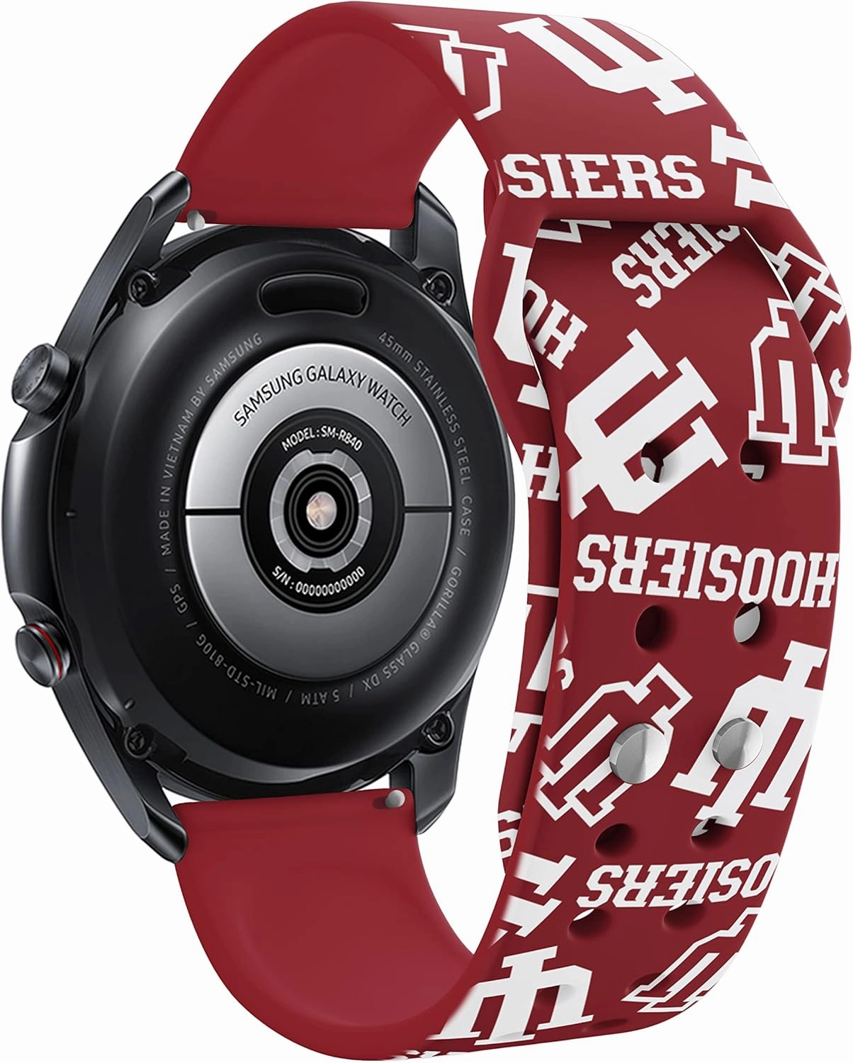 Affinity Bands Indiana Hoosiers HD Watch Band Compatible with Samsung Galaxy Watch and more