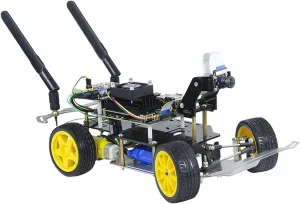 AI Racing Robot Kit Donkey Car Starter Kit Powered by Jetson Nano Deep Learning Self Driving Platform for Small Scale Cars Jetson Nano AI Smart Robot Car(Upgraded Version)