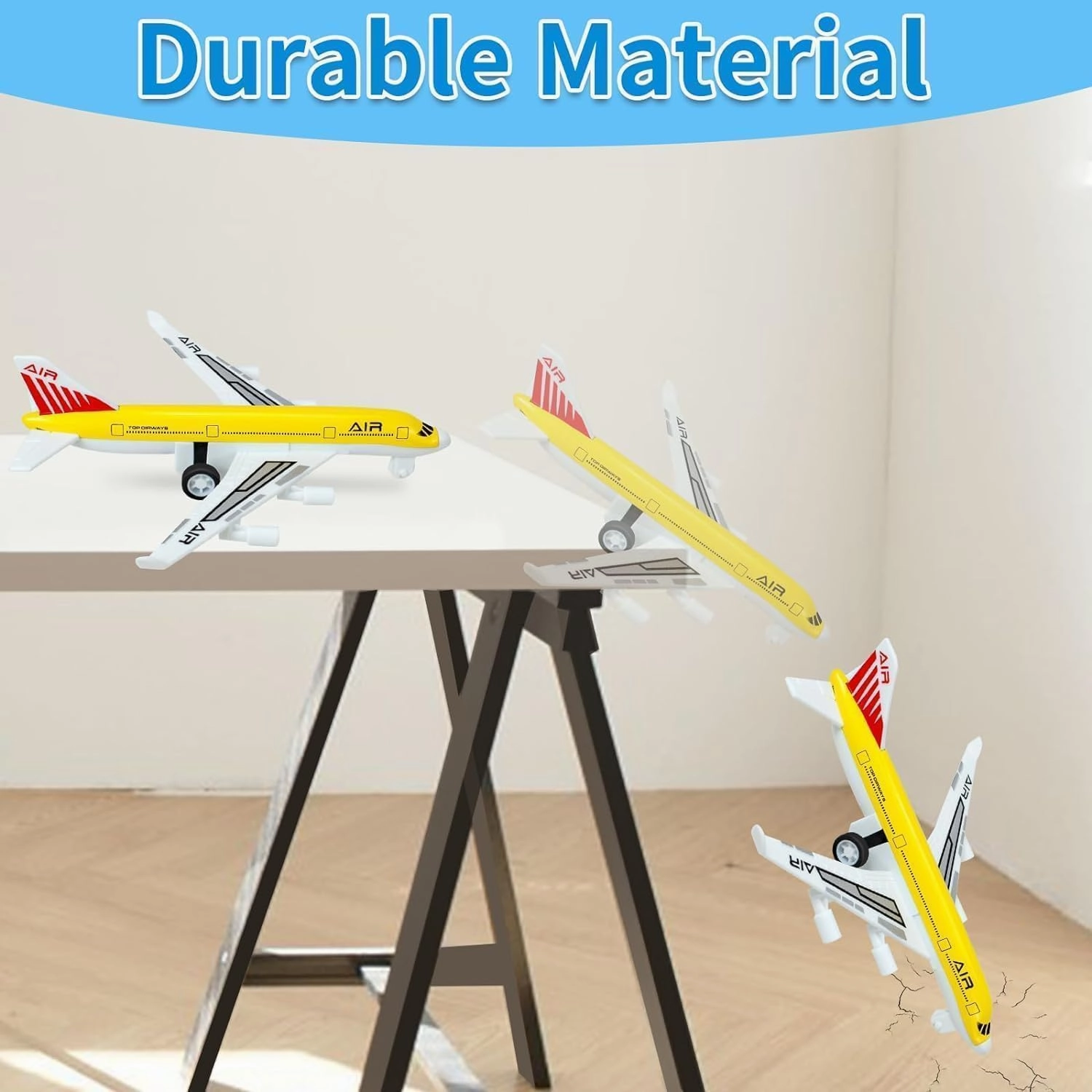 Airplane Toys, Metal Plane Pull Back Airplane Toys for 3 4 5 6 7 Years Old Boys Girls, Die Cast Aircraft Plane Models, Kids' Play Vehicles Aeroplane Airplanes for Kids Birthday Gift