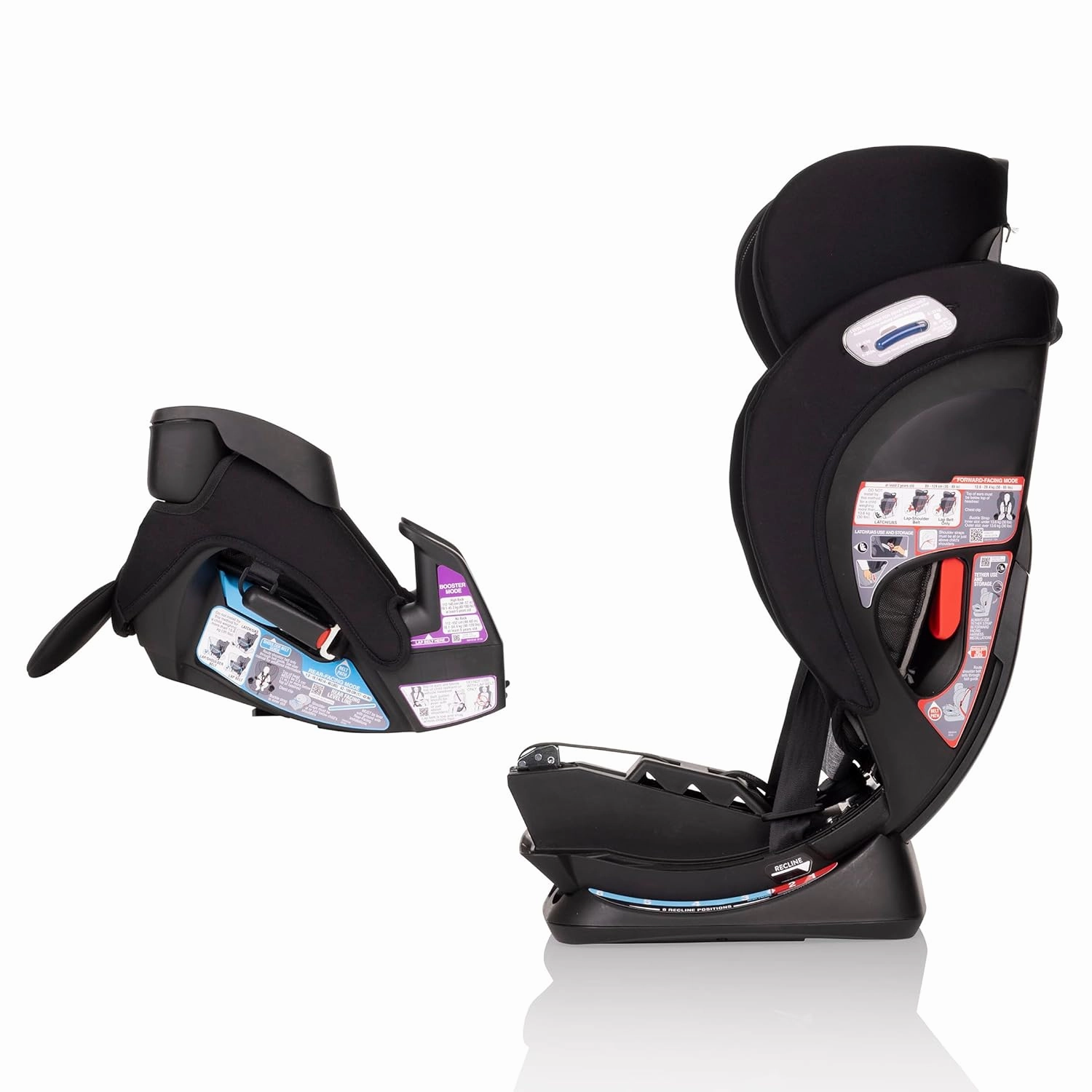 All4Stages Slim  4-in-1 Convertible Car Seat (Baker Gray)