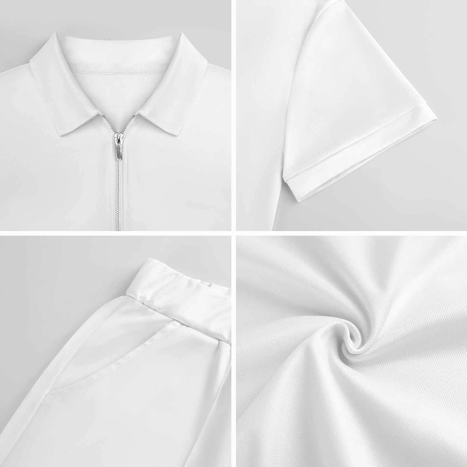 All Trash No Trailer Fashion Mens Polo Shirts And Shorts Set Summer Outfits 2 Piece