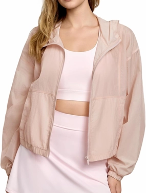 altiland Ultra Light Workout Hooded Jacket for Women, UPF 50  Full Zip Athletic Gym Running Jackets with Pockets