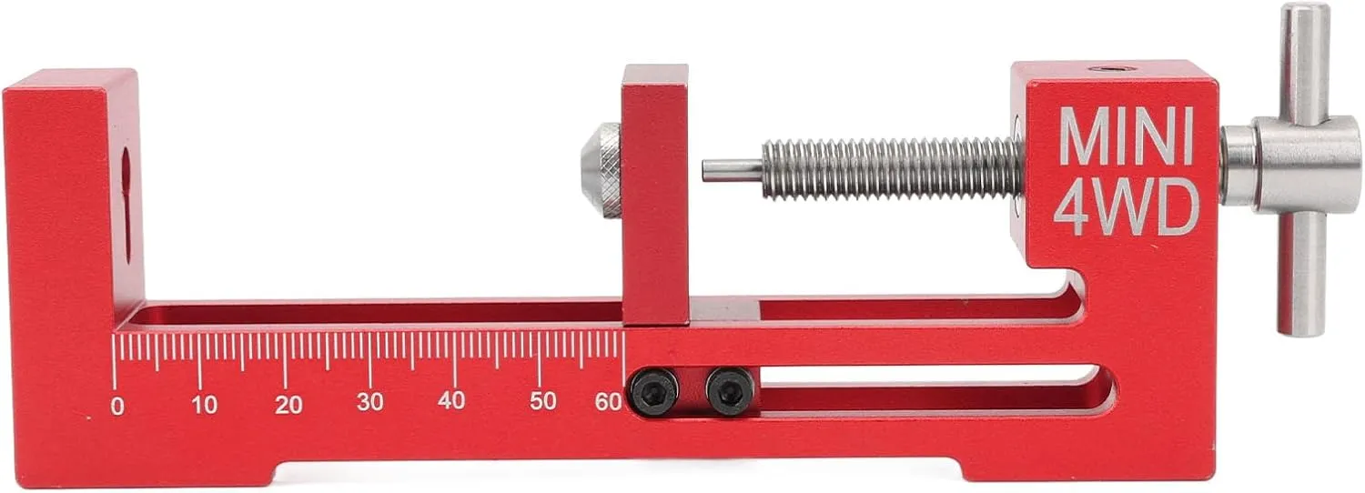 Aluminium Alloy Tire Installer for RC Mini 4WD Racing Car, Install Tire Fitter Device, User Friendly, Portable Lightweight, Sturdy Construction (Red)