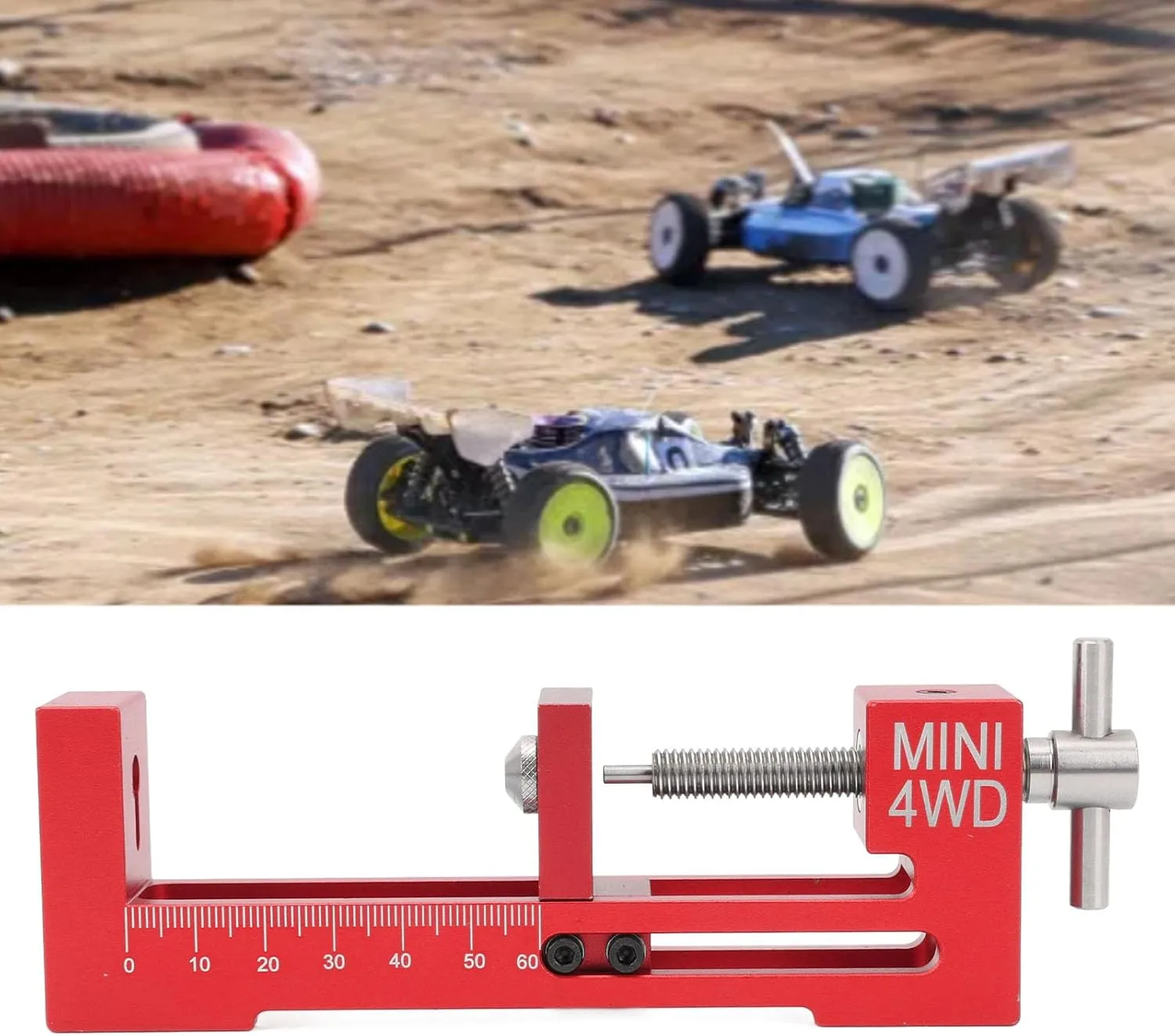 Aluminium Alloy Tire Installer, Wheel Loader Device, RC Car Tire Balance Tool for RC Mini 4 Wheel Drive Racing Car DIY Parts (Red)