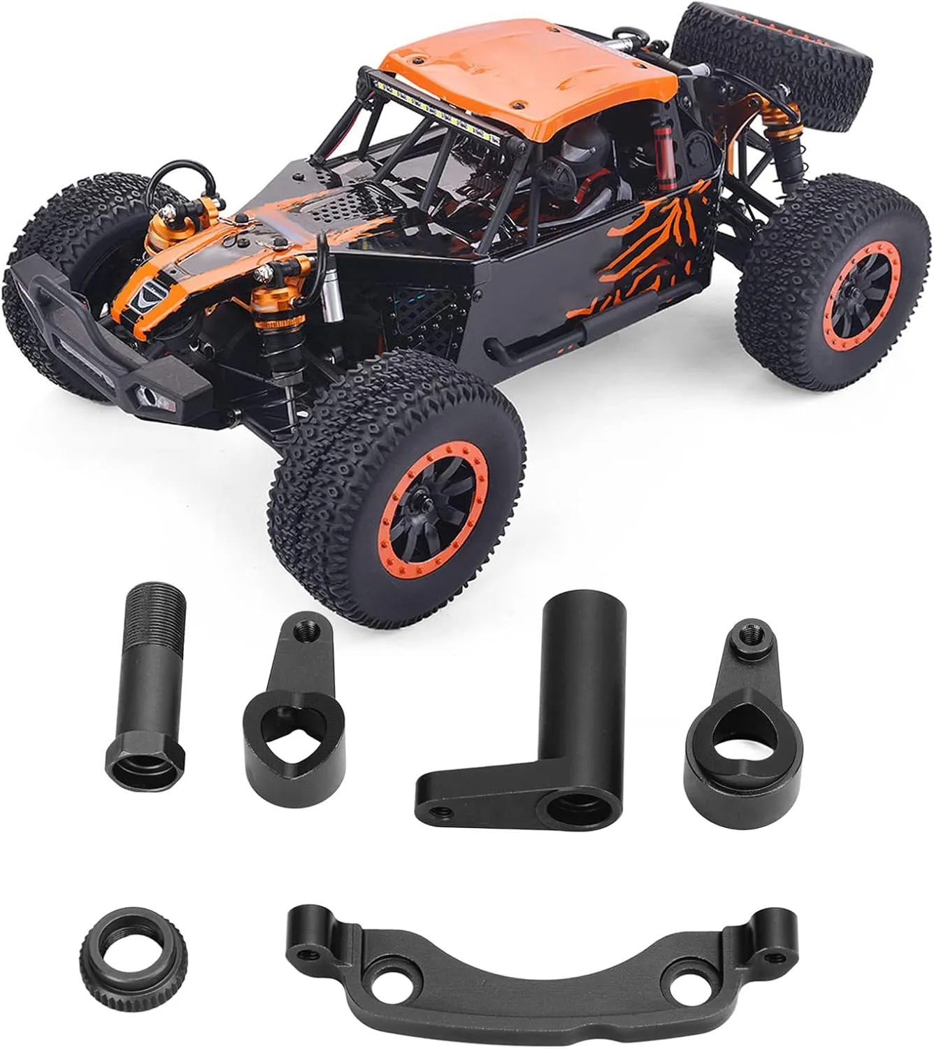 Aluminum Alloy Steering Group Assembly Set Portable Rc Car Steering Group Assembly Set for Racing 10 Rc Off Road Car