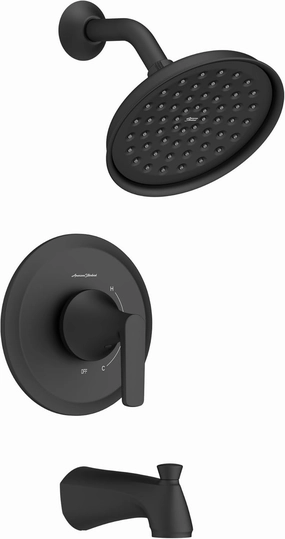 American Standard 7429508.243 Becklow Tub and Shower Trim Kit with Valve, 1.8 GPM, Matte Black