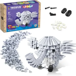 Animals 3D Soft Building Blocks - Cute Animal Kit, Pressure-Relief, STEM Educational Toys, Enhance Hands-On Skills Interlocking Building Blocks (1113-Mini Elephant)