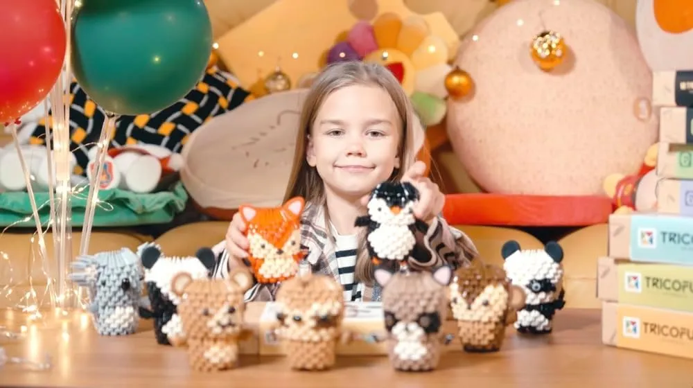 Animals 3D Soft Building Blocks - Cute Animal Kit, Pressure-Relief, STEM Educational Toys, Enhance Hands-On Skills Interlocking Building Blocks (1118-TIGER)