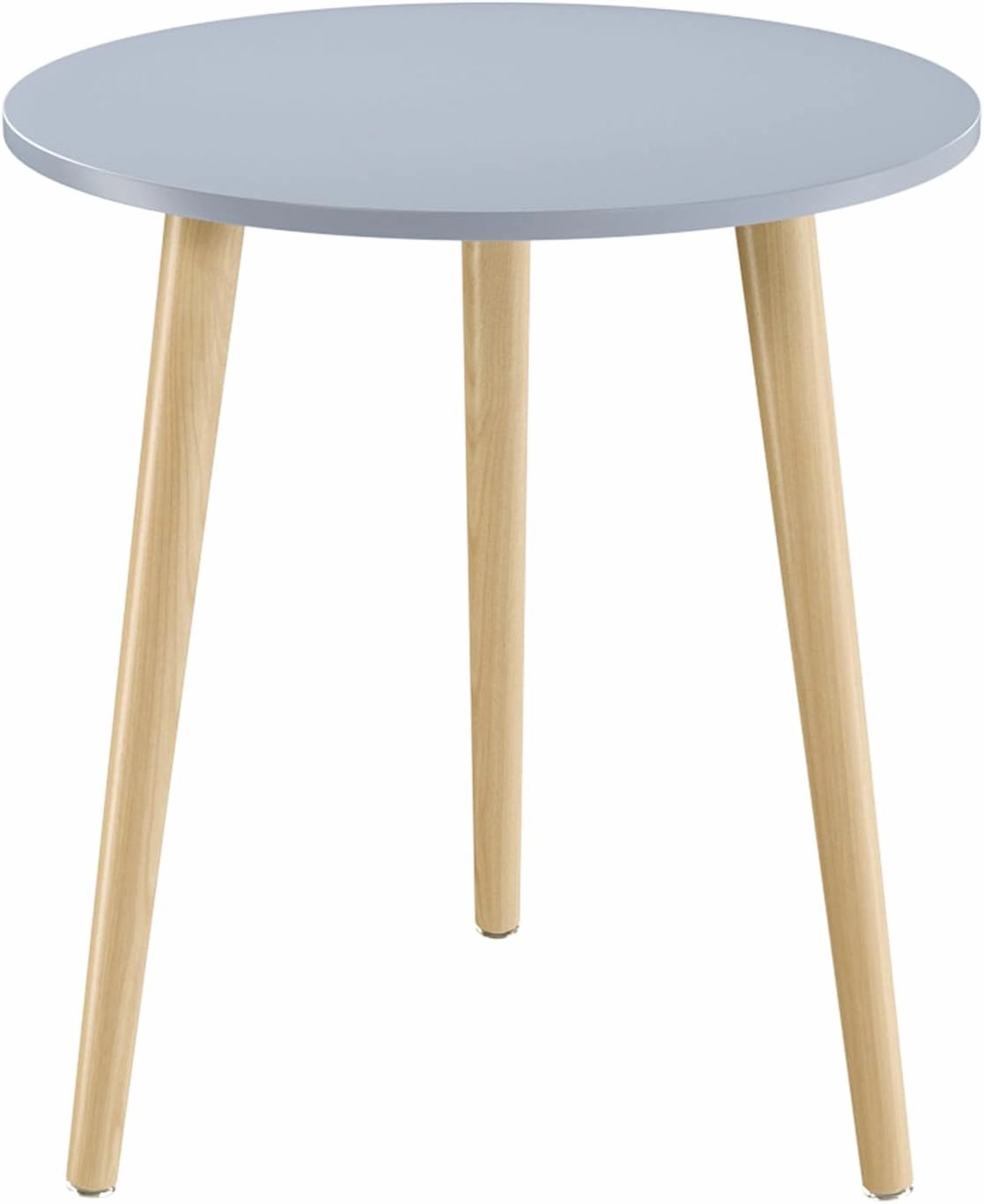 Apicizon Round Side Table, Blue Grey End Table for Small Spaces, Nursery Round Side Table Small Bedside Table Living Room, Bedroom, 16.5 x 20.5 Inches