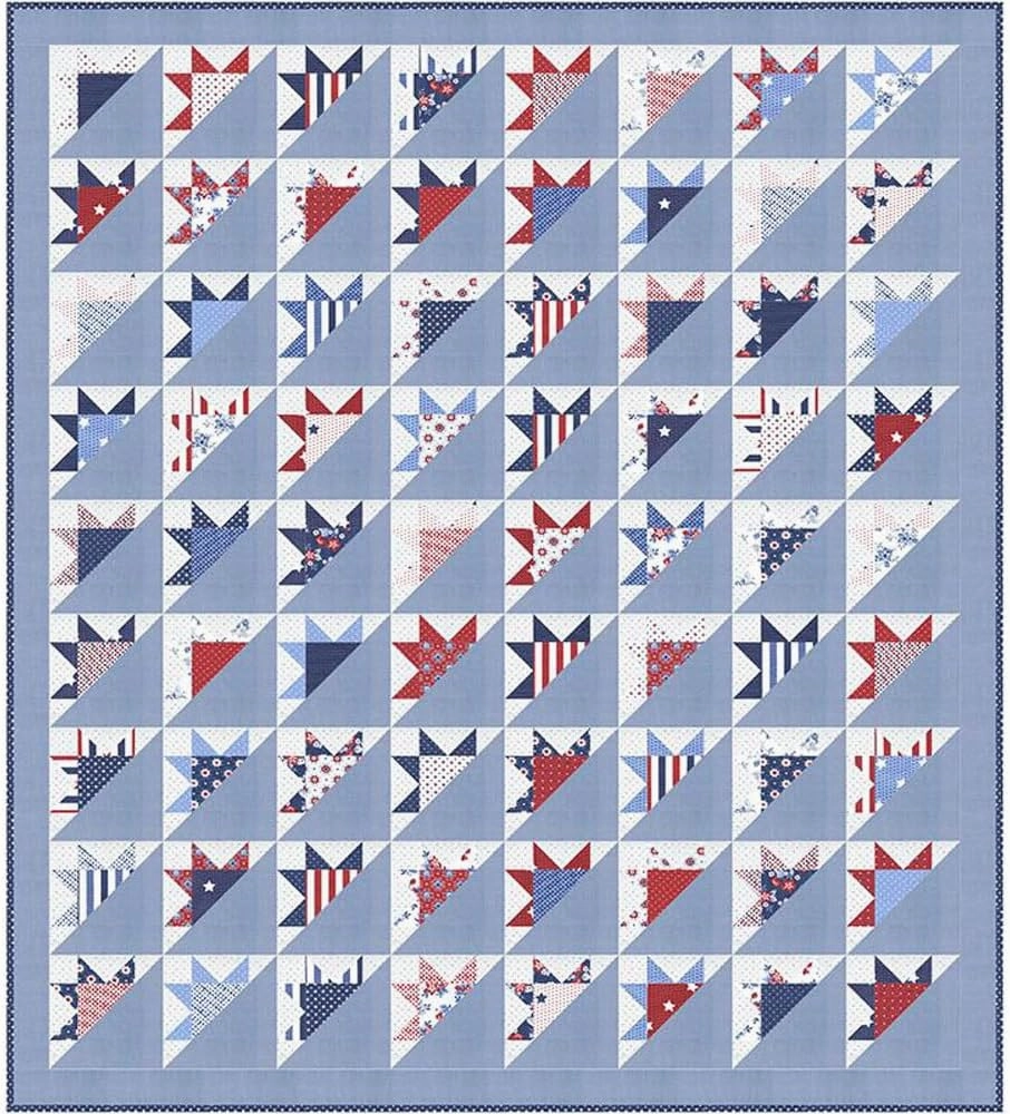 April Rosenthal Star Spangled Frontier Quilt Kit Moda Fabrics KIT24170