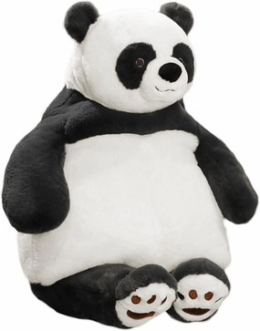 ARELUX 22in Large Panda Plush Stuffed Animal Hugging Pillow:Soft Giant Sleeping Body Warm Fluffy Pillow Adorable Chubby Panda Plushie Toy Creative for Friends Dormitory