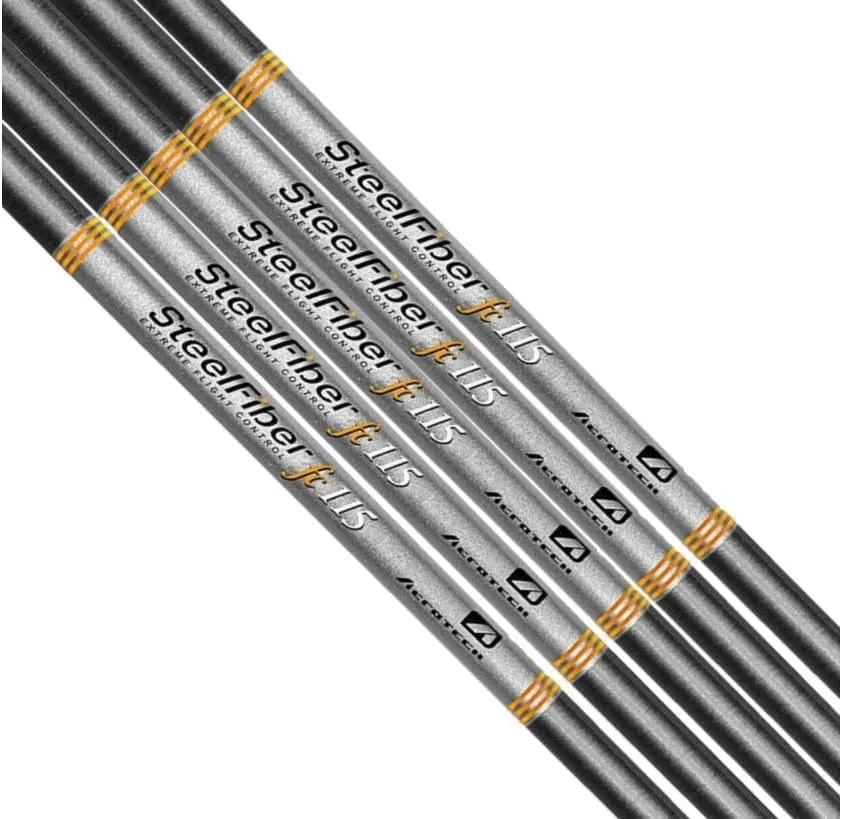 AreoTech SteelFiber FC115 Graphite Iron Shafts - .355" Taper 5X-X Flex Set of 5 Shaft (6-PW)