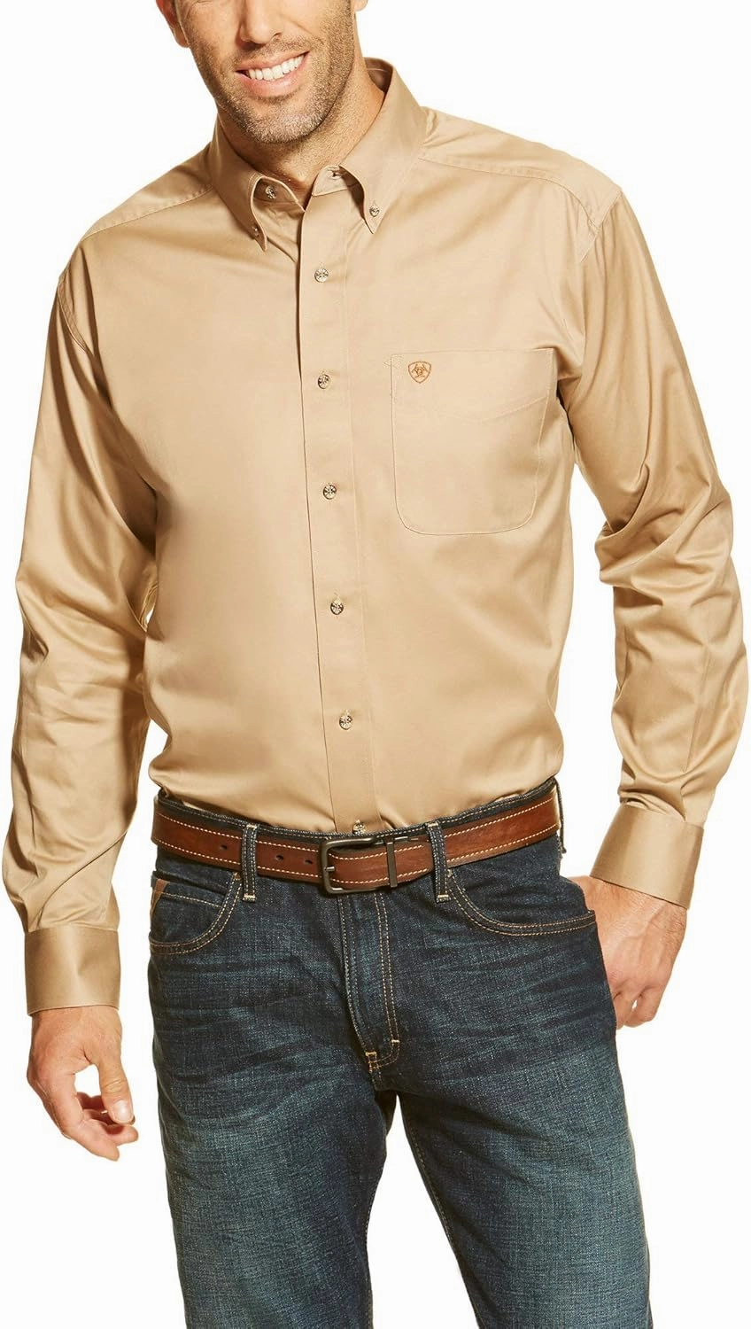 Ariat Men's Solid Twill Classic Fit Shirt