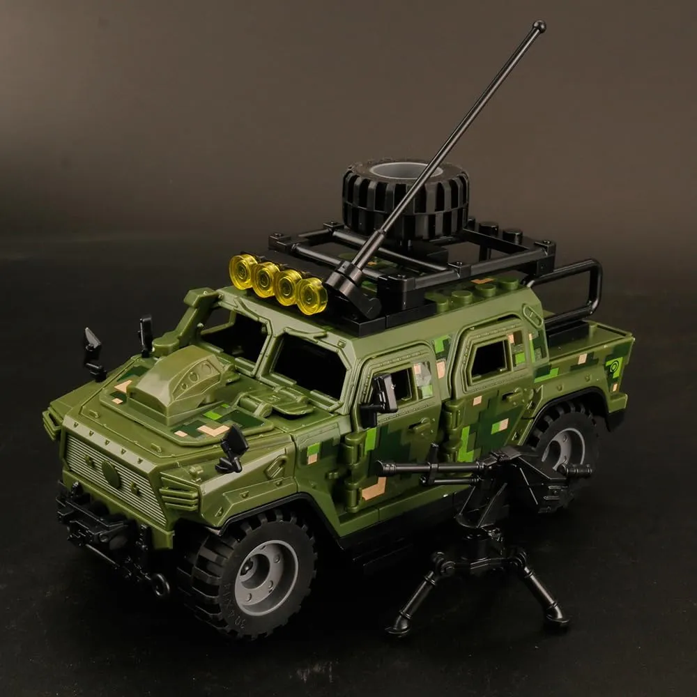 Armored Vehicle Building Block Military Vehicle Building Toy for Age 6 7 8 9 10 11 12 , 2 in 1 Styles Army Brick Truck, Military Car Model Toys Gifts for Boys