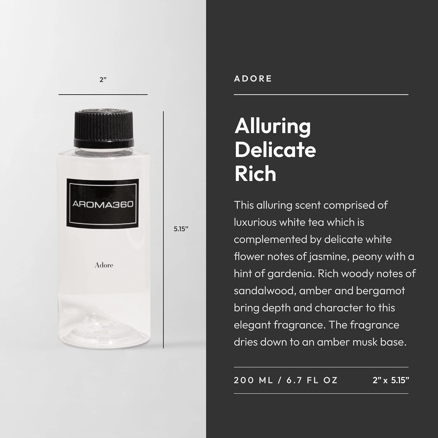 Aroma360 Fragrance Diffuser Oil - Luxury Hotel Inspired - Adore - 200mL