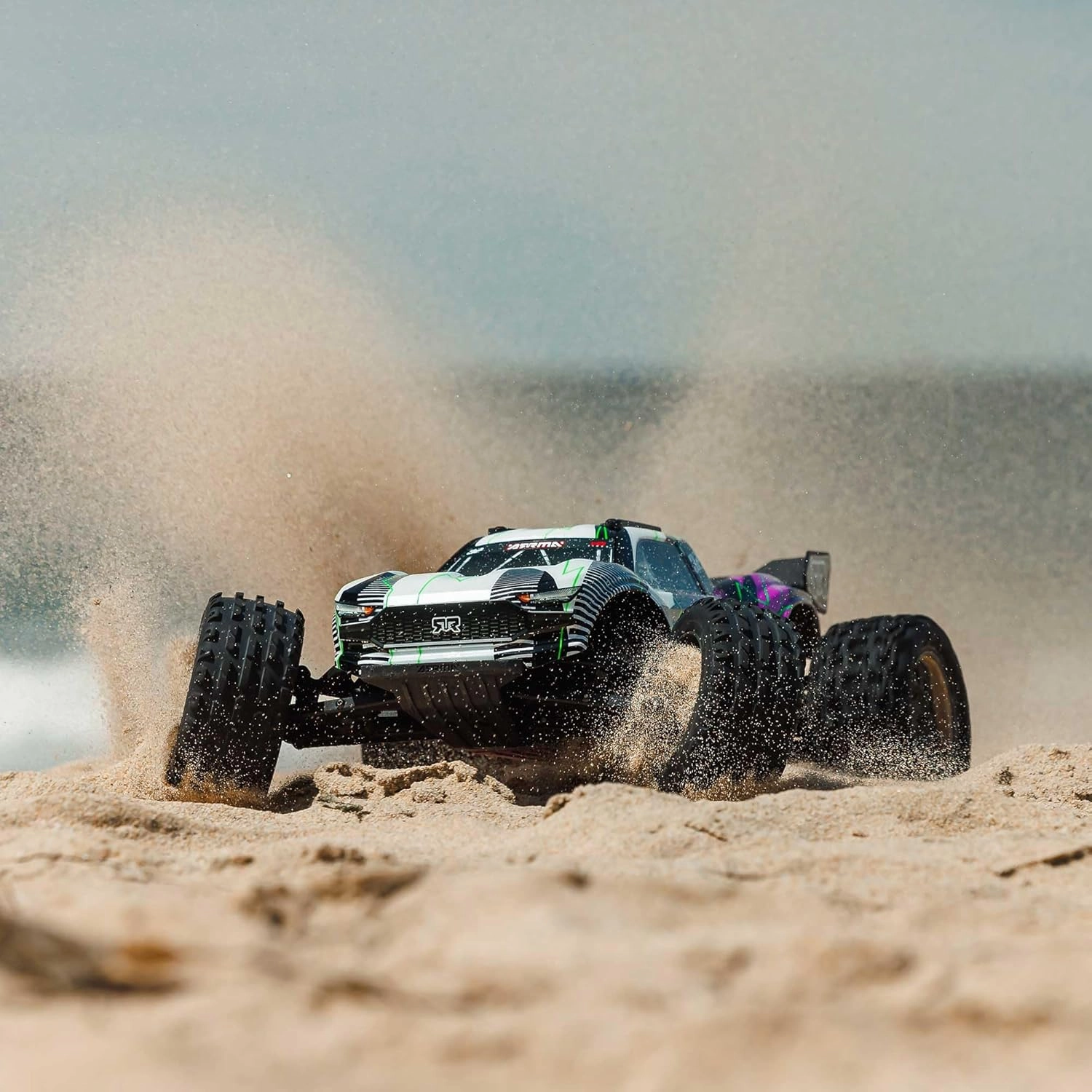 ARRMA RC Truck 1/10 VORTEKS 2wd Stadium Truck RTR with Smart Battery & Charger, Purple, ARA3205ST2