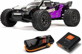 ARRMA RC Truck 1/10 VORTEKS 2wd Stadium Truck RTR with Smart Battery & Charger, Purple, ARA3205ST2