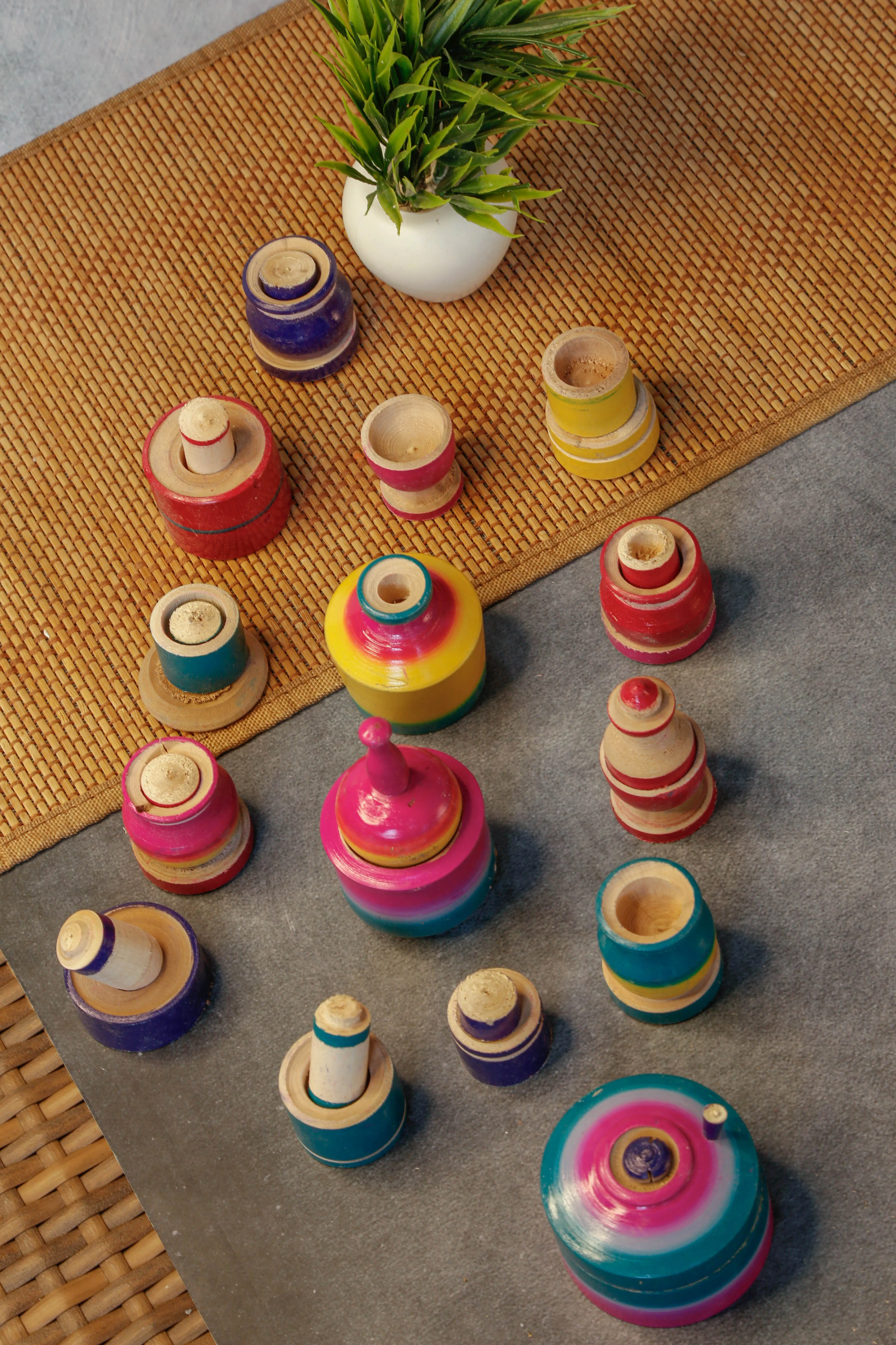 Authentic Colored Kitchen set