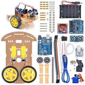 Avoidance Tracking Motor Smart Robot Car Chassis Kit Speed Encoder Battery Box 2WD Ultrasonic Module for Arduino DIY Kit