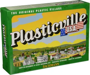 Bachmann Trains - PLASTICVILLE U.S.A. BUILDINGS – CLASSIC KITS - HOBO JUNGLE (2 SHACKS, BOX CAR, OUTHOUSE) - O Scale