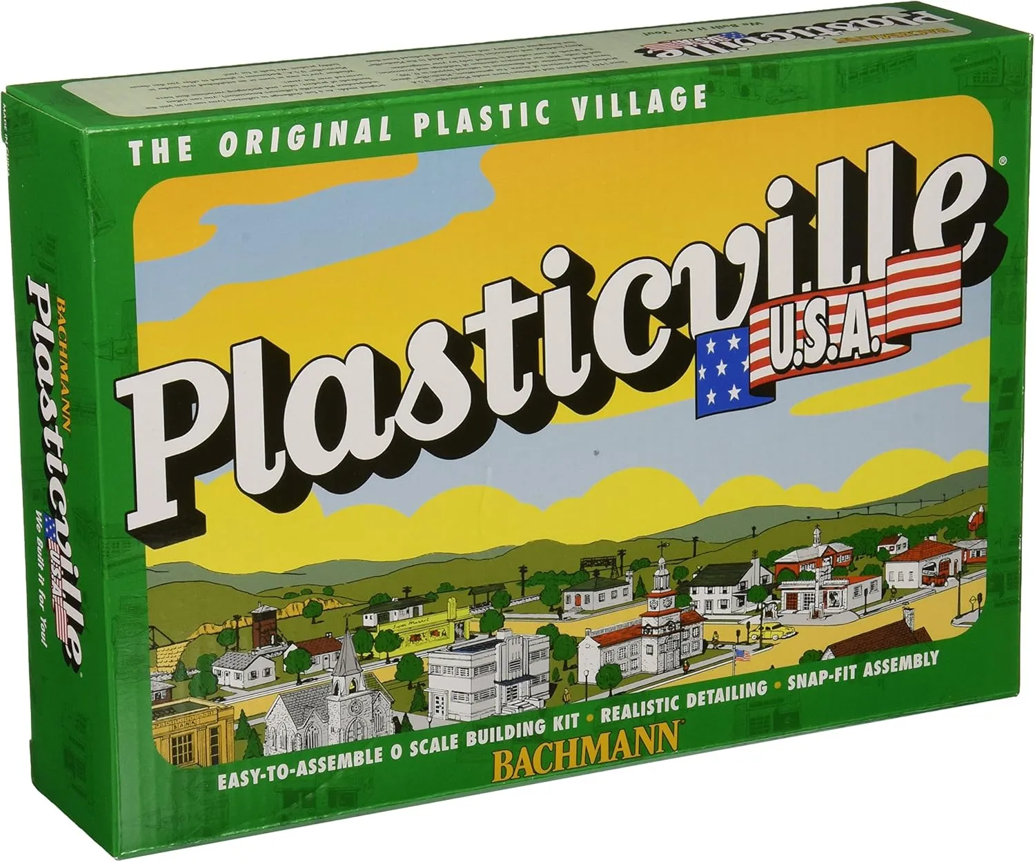 Bachmann Trains - PLASTICVILLE U.S.A. BUILDINGS – CLASSIC KITS - HOBO JUNGLE (2 SHACKS, BOX CAR, OUTHOUSE) - O Scale