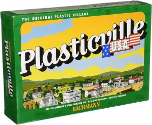 Bachmann Trains - PLASTICVILLE U.S.A. BUILDINGS – CLASSIC KITS - UNION STATION - O Scale , Green