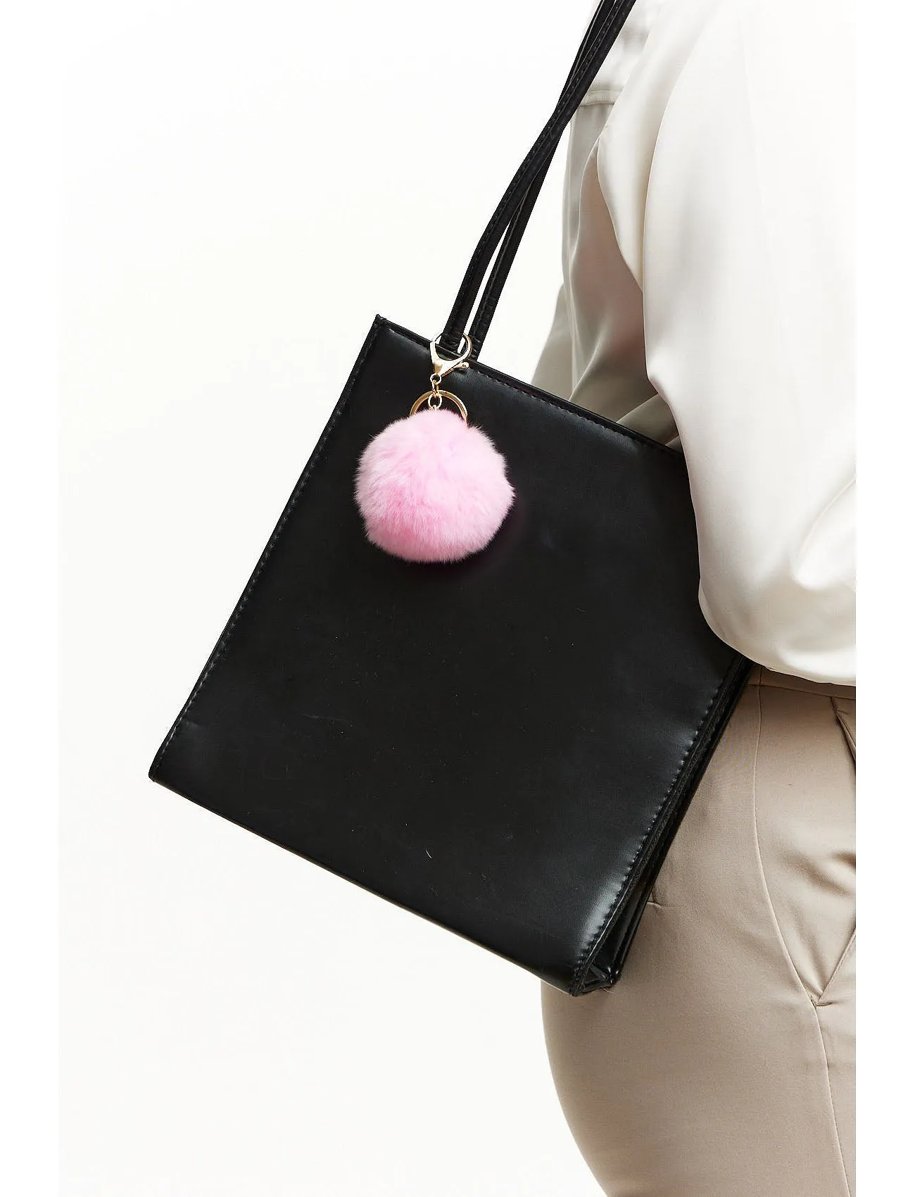 Bagcharm fur pink