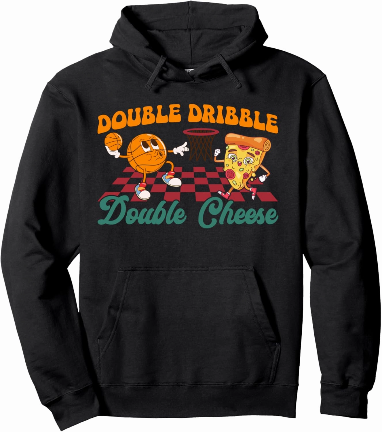 Basketball Pizza Dunk Lovers Food Pizza Pullover Hoodie