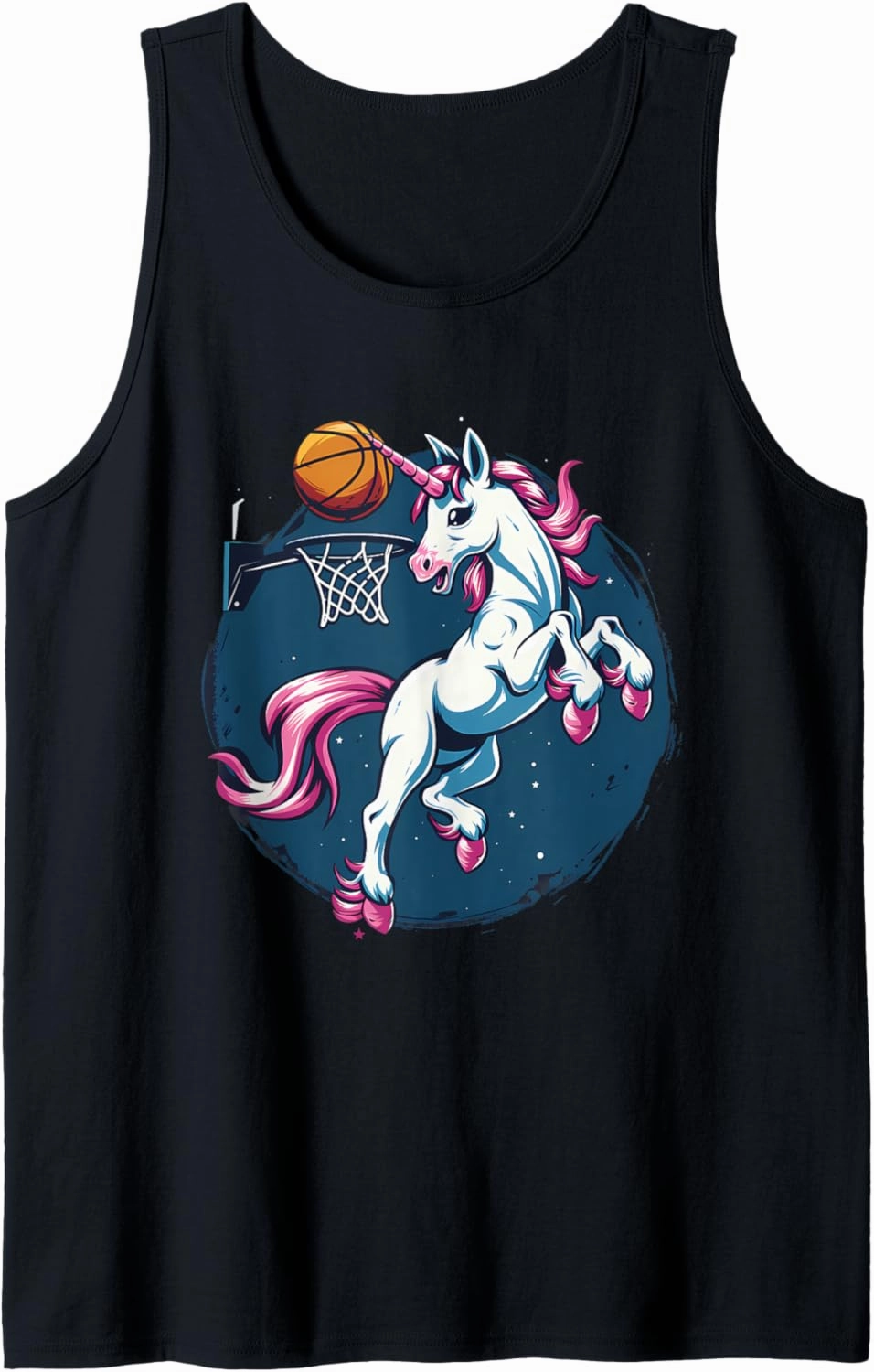 Basketball Slam Dunk Unicorn Basketball Lover Bball Player Tank Top