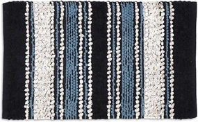 Bathroom Rugs Chenile Bath Rug Washable Bath Mats for Bathroom Floor |Thick Area Absorbent Quick Dry Bathroom Mat for Tub Spa Shower |Kitchen Living Room Entry Way Door Mats |Navy 20x32 Inches