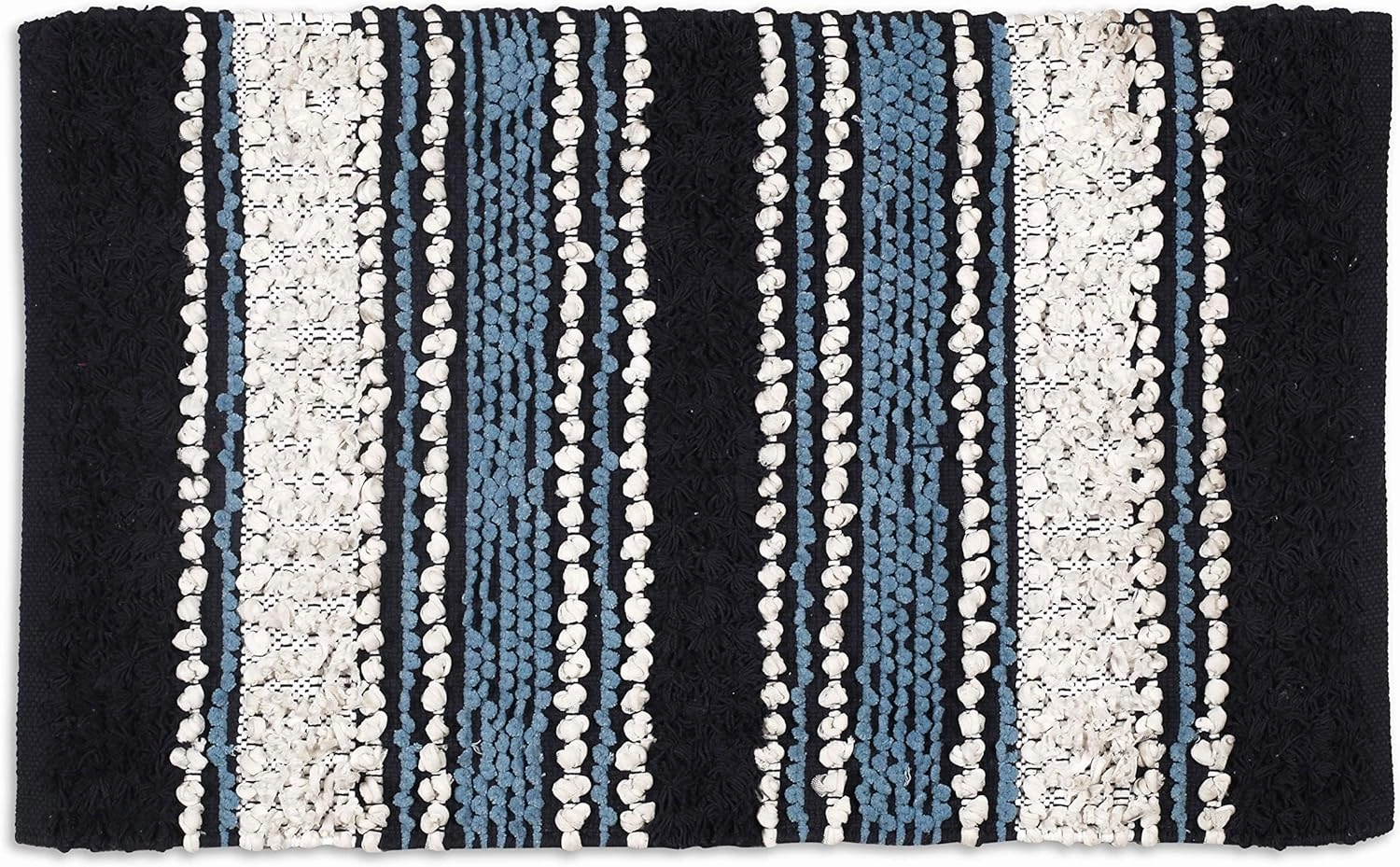 Bathroom Rugs Chenile Bath Rug Washable Bath Mats for Bathroom Floor |Thick Area Absorbent Quick Dry Bathroom Mat for Tub Spa Shower |Kitchen Living Room Entry Way Door Mats |Navy 20x32 Inches