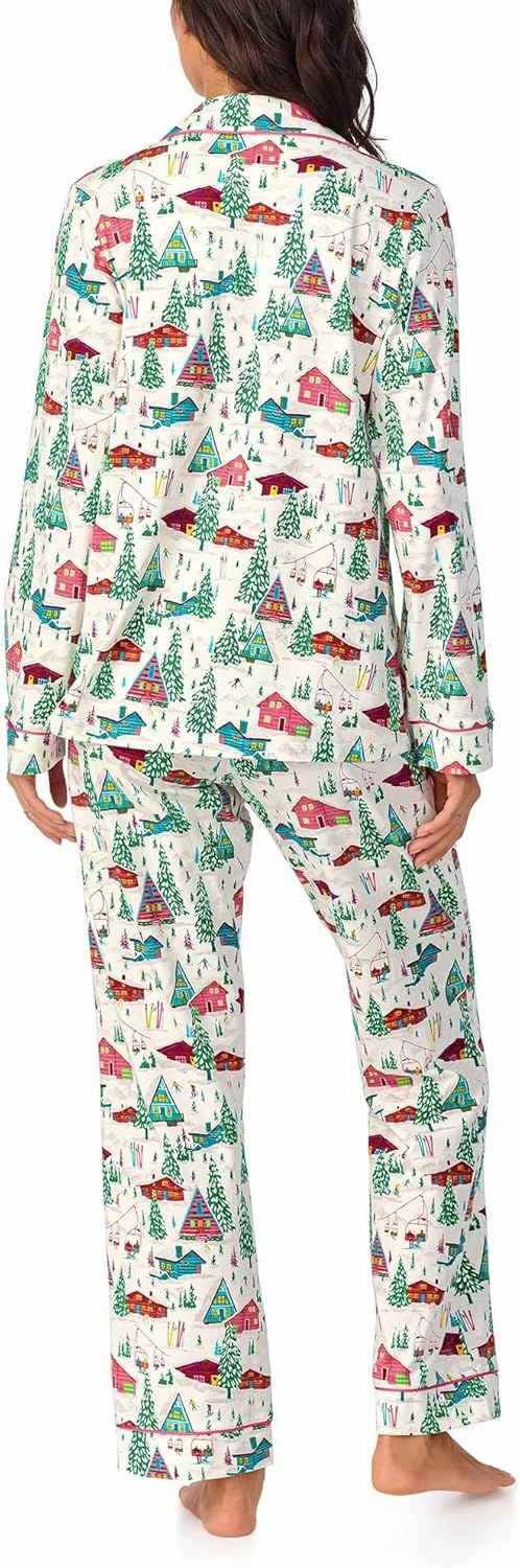 BedHead Pajamas Women's Long Sleeve Classic Cotton Knit Pajama Set