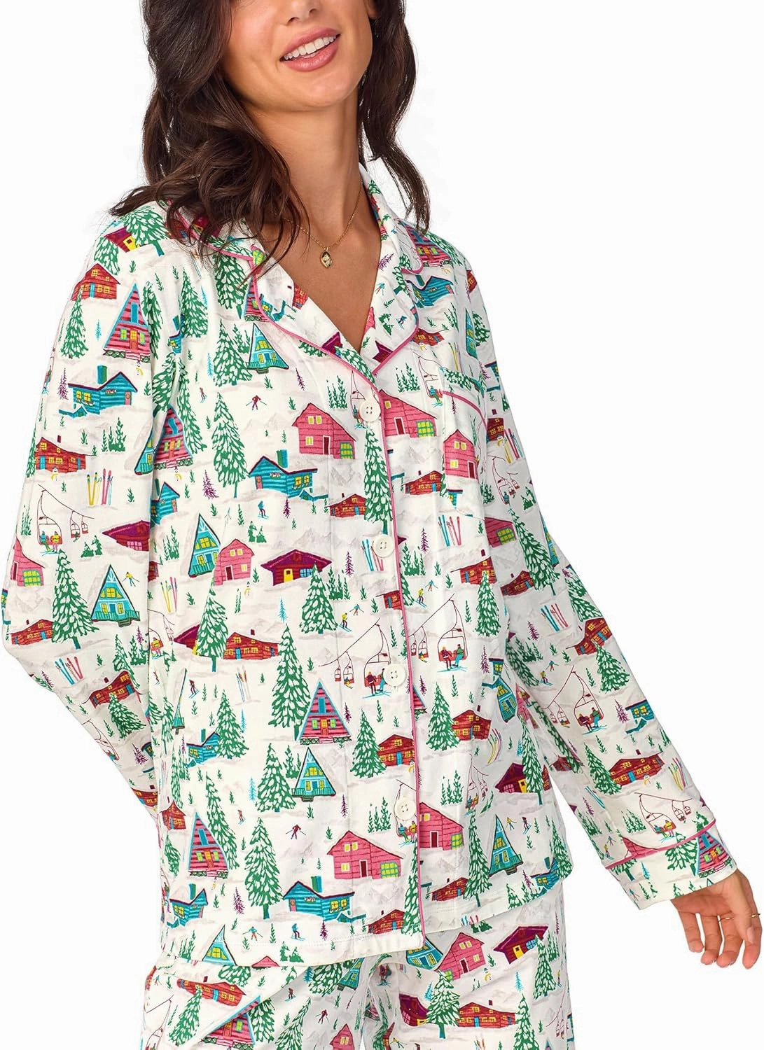 BedHead Pajamas Women's Long Sleeve Classic Cotton Knit Pajama Set