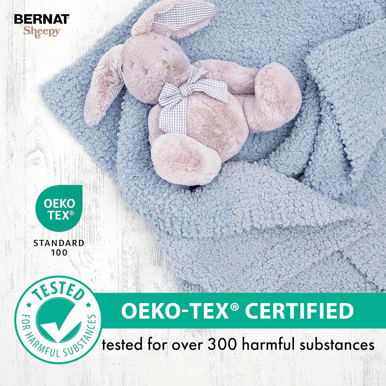 Bernat Sheepy Deep Denim Yarn - 2 Pack of 250g/8.8oz - Nylon - 6 Super Bulky - 149 Yards - Knitting, Crocheting & Crafts