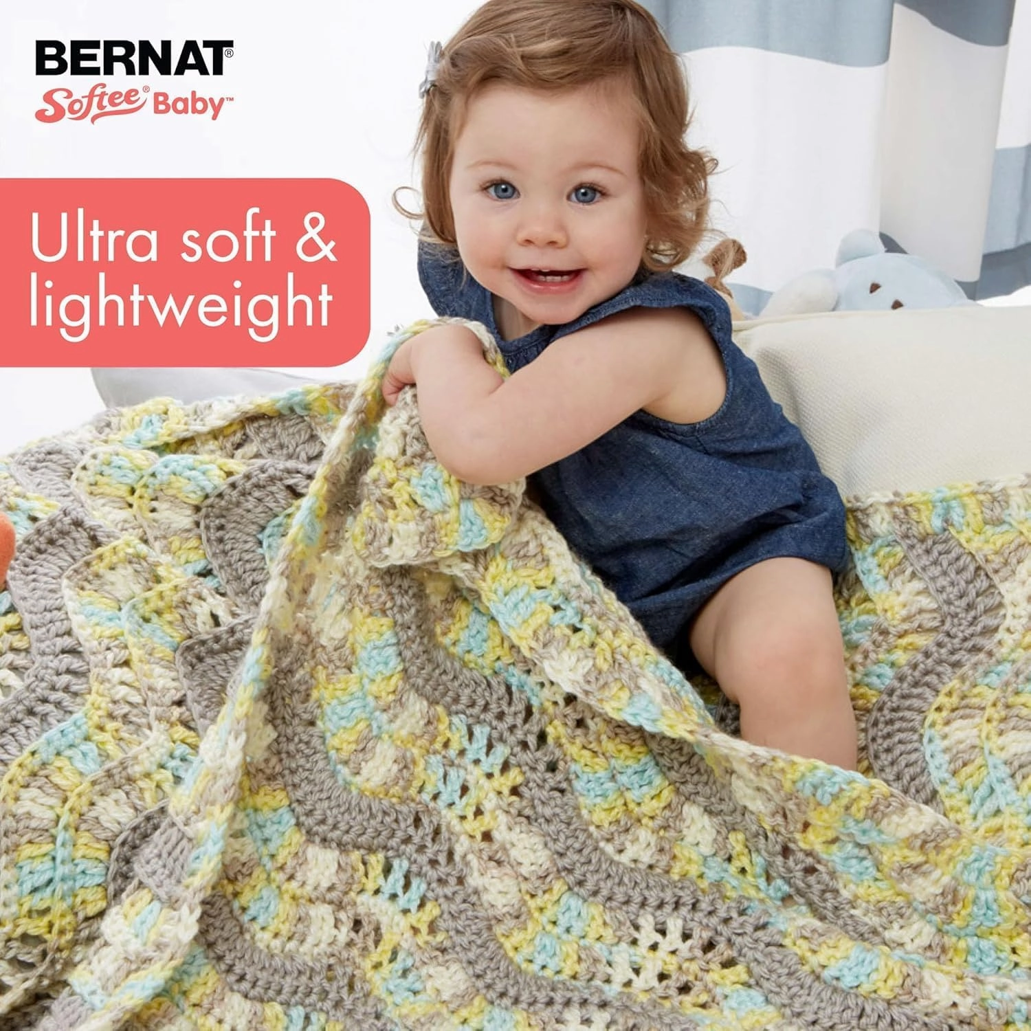 Bernat Softee Baby Navy Yarn - 3 Pack of 141g/5oz - Acrylic - 3 DK (Light) - 362 Yards - Knitting/Crochet