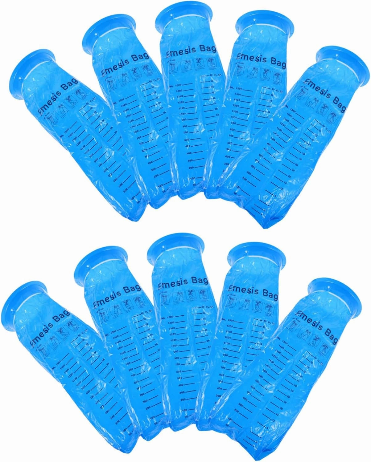 BESPORTBLE Portable Vomit Relief: 25pcs Disposable Barf Bags Wide Mouth Twist-Lock Seal Essential for Travel Car Airplane Motion Sickness for Pregnant Women Boys and Girls and Emergencies