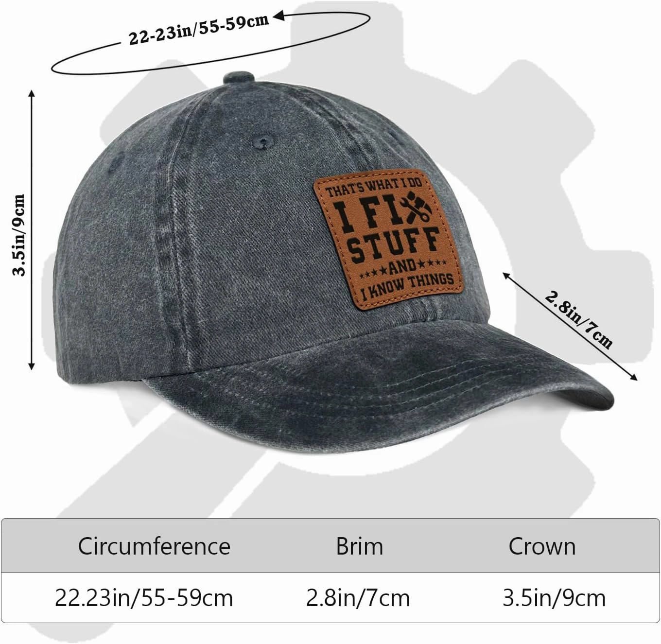 Birthday Gift for Old Men,Mens Birthday Gift Ideas for Him Husband,Dad Birthday Fathers Day I fix Stuff Hat