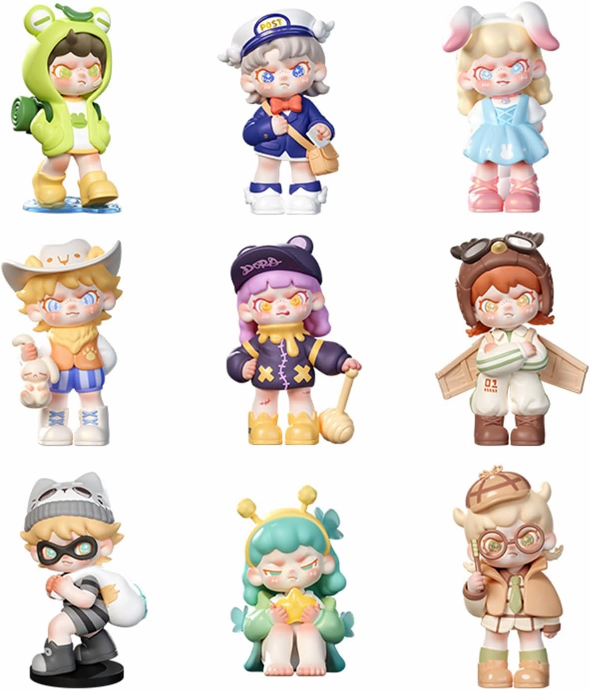 Blind Box Figures Toys,4.7" Cute Mini Dolls Kawaii Jungle Escape Series PVC Blind Box Doll Collectable Action Figure Posable Dress Up Doll for Girls Birthday Party Gift Toys