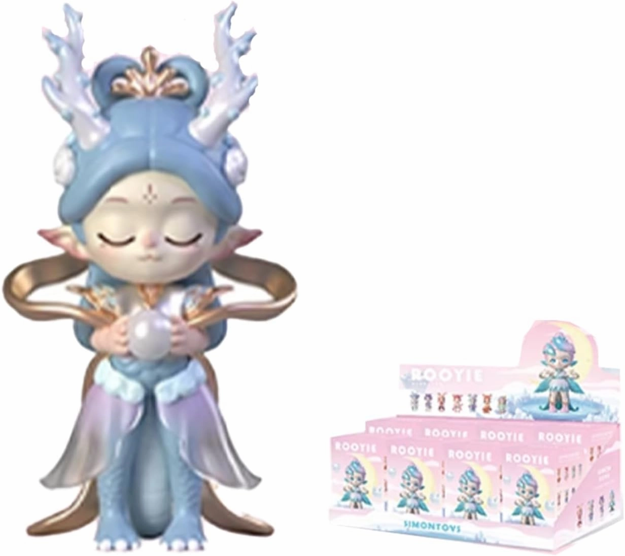 Blind Box Figures Toys,4.7" Cute Mini Dolls Kawaii SIMONTOYS Series-Oriental Wonderland PVC Blind Box Doll Collectable Action Figure Posable Dress Up Doll for Girls Birthday Party Gift