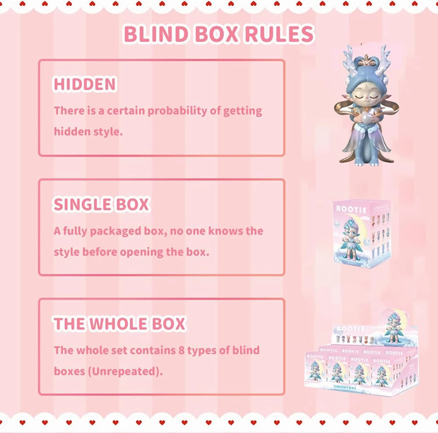 Blind Box Figures Toys,4.7" Cute Mini Dolls Kawaii SIMONTOYS Series-Oriental Wonderland PVC Blind Box Doll Collectable Action Figure Posable Dress Up Doll for Girls Birthday Party Gift