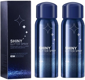 Body Glitter Spray, Perfect Body Glitter for Music Festival Stage Makeup and Festival Rave Highlighter Makeup. (2 Pcs)